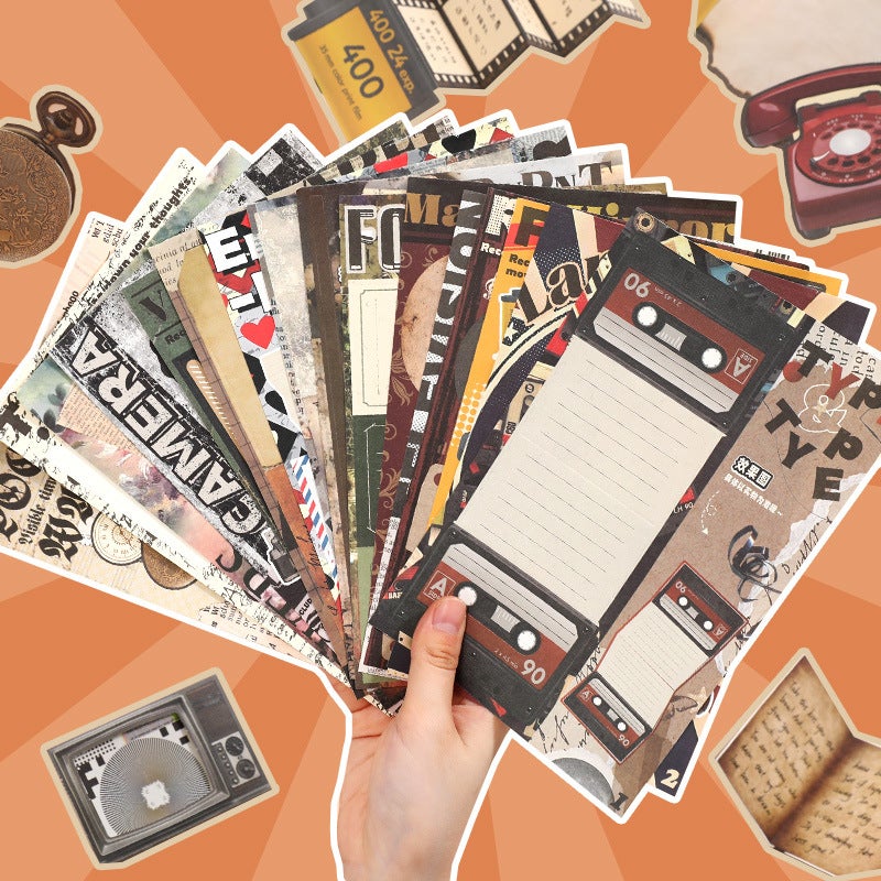 Xinmo Creative Fun Full Set Pet Sticky Notes Journal Drawing Materials Diy Gift Vintage Sticker Set - Image 5